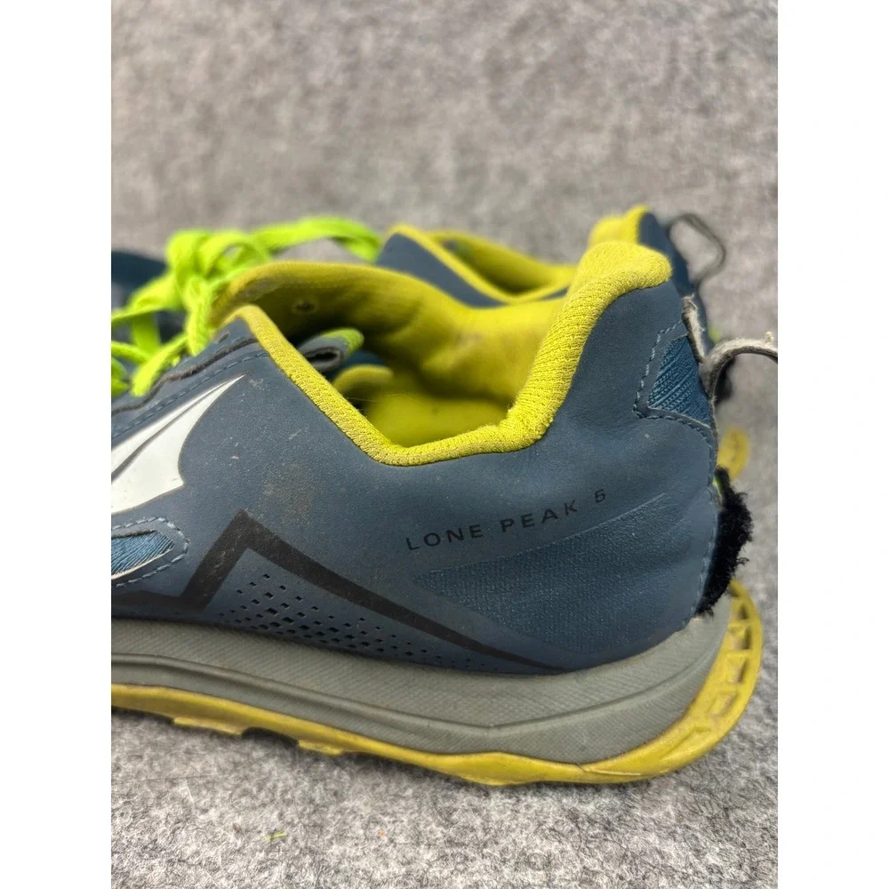 Altra‎ Lone Peak 5 Trail Running Shoes Mens 8 Blue Green Zero Drop AL0A4VQE408